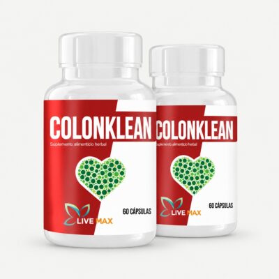 Frasco de Colon Klean con ingredientes naturales, suplemento LiveMax Guatemala
