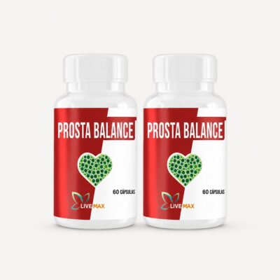 Frasco de Prosta Balance Combo con ingredientes naturales, suplemento LiveMax Guatemala
